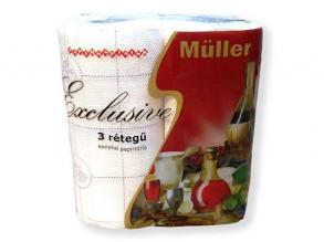 Müller Exclusive 3rétegű 2tekercs/csomag háztartási papírtörlő