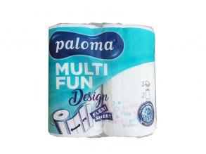 Paloma KT MULTI FUN 3 rétegű 145lap színes 2 tekercs/csomag papírtörlő