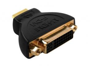 AudioQuest HDM/DVIM2F HDMI Type A dugó - DVI aljzat aranyozott csatlakozós adapter