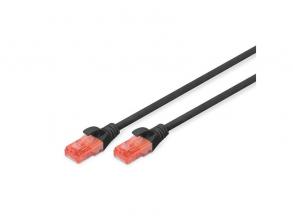 DIGITUS CAT6 U/UTP LSZH 10m fekete patch kábel
