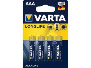 Varta 4103101414 Longlife AAA alkáli mikro ceruza elem 4db/bliszter