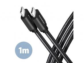 Axagon BUCM3-CM10AB USB-C 3.2 Gen 1 - USB-C 1 m fekete kábel