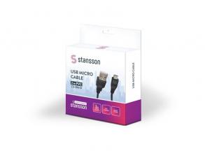 Stansson 2m USB micro kábel