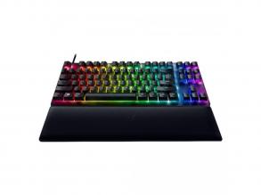 Razer Huntsman V2 Tenkeyless (Purple Switch) US RGB fekete gamer billentyűzet