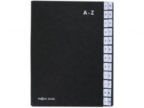 Pagna A-Z ig nyitott fekete előrendező