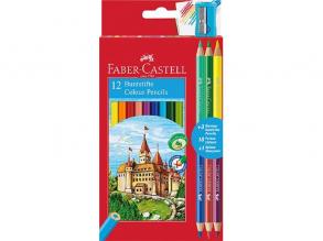 Faber-Castell 12 db+3 db-os bicolor (120112+3) színes ceruza készlet