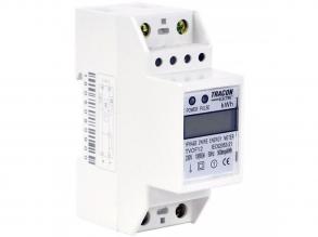 Tracon TVOF12 LCD kijelzésű, közvetlen, 1 fázisú, 2 modul fogyasztásmérő