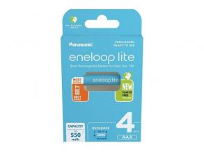 Panasonic Eneloop BK-4LCCE/4BE AAA 550mAh mikro ceruza akku 4db/csomag