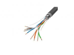 Lanberg LCF5-21CU-0305-BK 305m Cat5e F/UTP AWG24 Fca PE árnyékolt fekete kültéri kábel