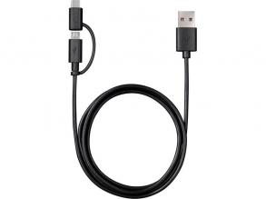 Varta 57948101401 1m 2in1 USB - microUSB/Type C fekete adat- és töltőkábel