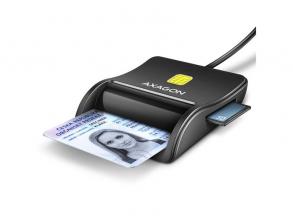 Axagon CRE-SM3SD USB Smart card & SD/microSD/SIM card FlatReader okos kártyaolvasó