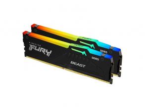 Kingston 32GB 5200MHz DDR-5 FURY Beast RGB EXPO (Kit! 2db 16GB) (KF552C36BBEAK2-32) memória