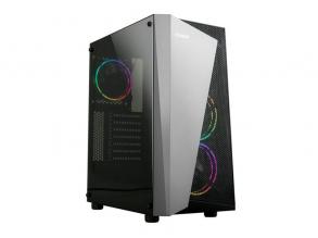 Zalman S4 PLUS fekete (táp nélküli) ablakos ATX ház