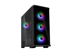 Zalman Z10 DUO fekete (táp nélküli) ablakos ATX ház