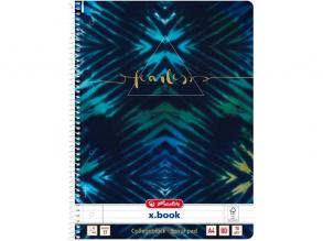 Herlitz Batik Fearless A4 80lapos perforált vonalas spirálfüzet