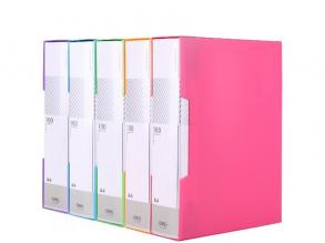 Deli Rio A4 100 zsebes feliratozható kemény borítós vegyes színű PP bemutatómappa