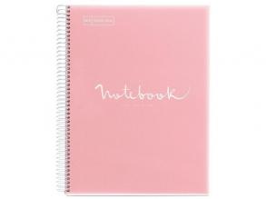 Miquelrius Emotions A5 PP 120 lapos pink kockás spirálfüzet
