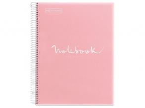 Miquelrius Emotions A5 PP 120 lapos pink vonalas spirálfüzet