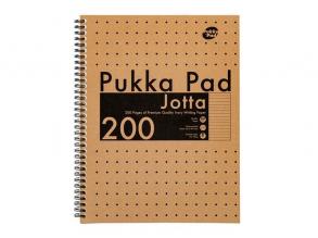 Pukka Pad Kraft Jotta Recycle A4 200 oldalas vonalas spirálfüzet