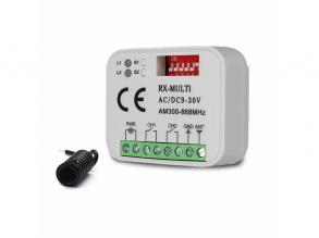 IR RxUni 300-868 MHz Univerzális 2 csatornás vevőegység