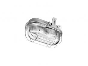 Lena 321185 max 60W IP44 230V E27 fémrácsos szürke ovális hajólámpa
