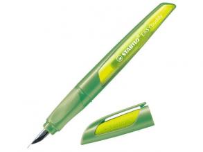 Stabilo: EASYbuddy "A" orrszélességű lime zöld ergonomikus töltőtoll kék tintával