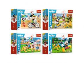 Mickey egér egy nap a barátokkal 54db-os mini puzzle 4 változatban - Trefl