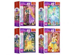 Gyönyörű Disney Hercegnők 54db-os mini puzzle több változatban - Trefl