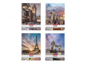 Herlitz City A4 70lapos kockás spirálfüzet