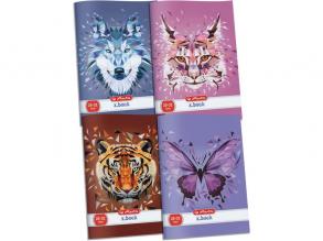 x.book: Wild Animals sima füzet 20-32 - A5, többféle