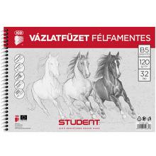 Student Spirál félfamentes vázlatfüzet B/5