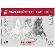 Student Spirál félfamentes vázlatfüzet B/4