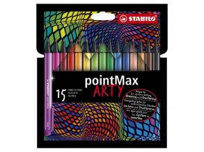 STABILO pointMax Fineliner ARTY toll, 15 darab.
