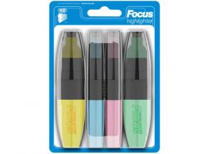 ICO: Focus pasztell színű szövegkiemelő filc 4 db-os szett