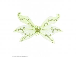 Csillámos tündérszárny zöld színben