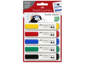 Faber-Castell: Standard színű textilfilc szett 5db-os