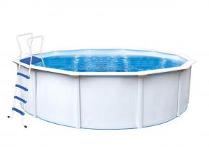 Fémvázas medence szett Nuovo de luxe II O 360 x 120 cm-es