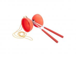 Gumi diabolo fém rudakkal  Fluorpiros