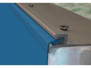 Négyszögletes fólia jobb oldali lépcsős Ökopool medencékhez, 8 x 4 x 1,45m, 1,00mm vastagság, kék