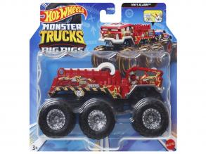 Hot Wheels Monster Trucks: Big Rigs HW 5 Alarm hatkerekű járgány 1:64 - Mattel