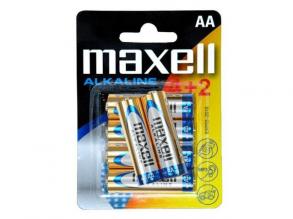 Maxell: Alkáli ceruzaelem 1.5V AA LR6 4+2db bliszteres csomagolásban