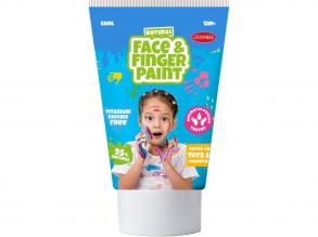 Natúr arc- és ujjfesték tubusban  kék és rózsaszín, 2 x 65 ml