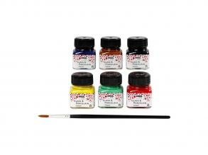 Üveg és porcelánfesték szett - 6x20 ml