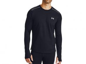 Ua Empowered Ls Crew Under Armour férfi fekete színű hosszú ujjú futó póló