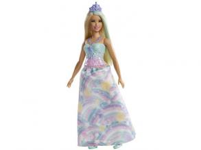 Barbie - Dreamtopia: Szőke hajú hercegnő, szivárványos ruhában - Mattel