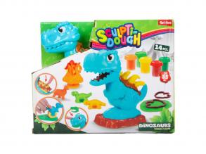 Sculptidough gyurmakészlet: Dino  5 agyagedény