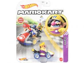 Hot Wheels - Mariokart: Wario kisautó 1/64 - Mattel