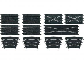 Carrera EVO pályaelemek szett 11 sínnel