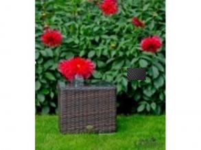 Bello kisasztal 40*40*40 cm-es rattan fekete színű