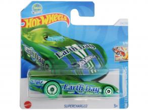 Hot Wheels: Supercharged zöld kisautó 1/64 - Mattel